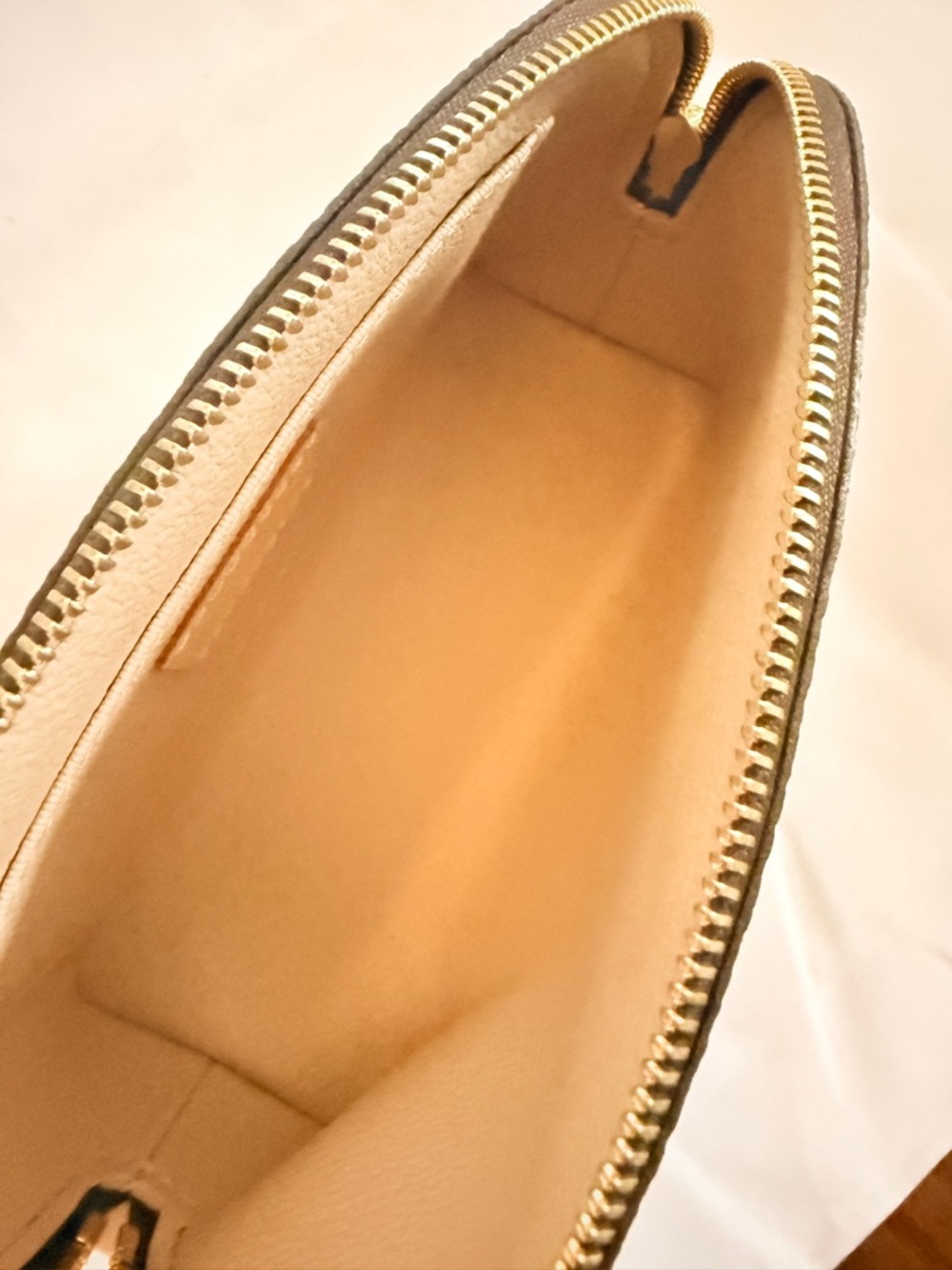 Louis Vuitton Monogram Canvas Brown and Gold Cosmetic Pouch - Picture 8 of 12